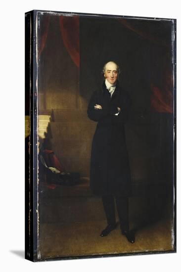 Portrait of George Canning, Full Length, Wearing a Black Coat in an Interior with His Arms Folded-Thomas Lawrence-Premier Image Canvas