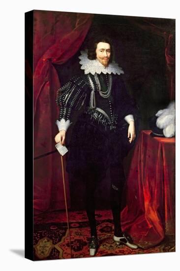 Portrait of George Villiers, 1st Duke of Buckingham-Daniel Mytens-Premier Image Canvas