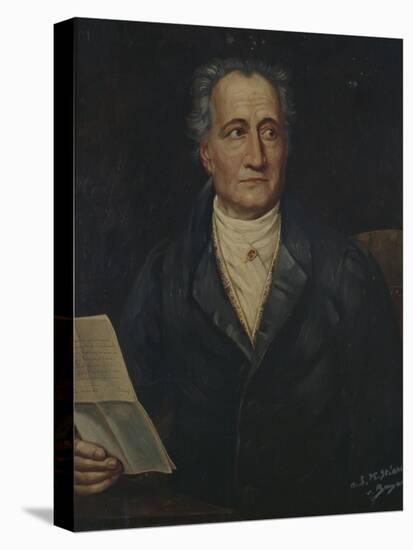 Portrait of German Writer Johann Wolfgang Von Goethe, Painted by Bayer, Late 19th Century-Joseph Carl Stieler-Premier Image Canvas