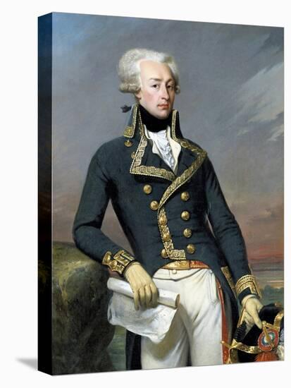 Portrait of Gilbert Motier, Marquis De La Fayette (Lafayette) by Joseph-Desire Court-null-Premier Image Canvas