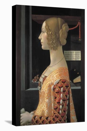 Portrait of Giovanna Tornabuoni-Domenico Ghirlandaio-Stretched Canvas