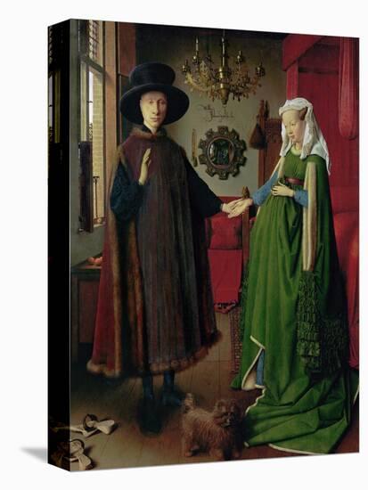 Portrait of Giovanni Arnolfini and his Wife, c.1434-Jan van Eyck-Premier Image Canvas