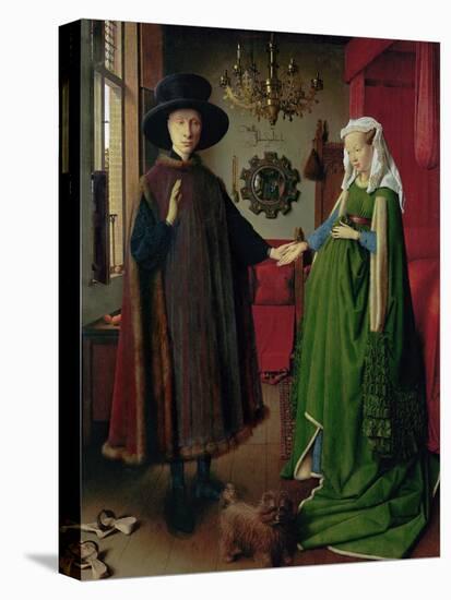 Portrait of Giovanni Arnolfini and his Wife, c.1434-Jan van Eyck-Premier Image Canvas