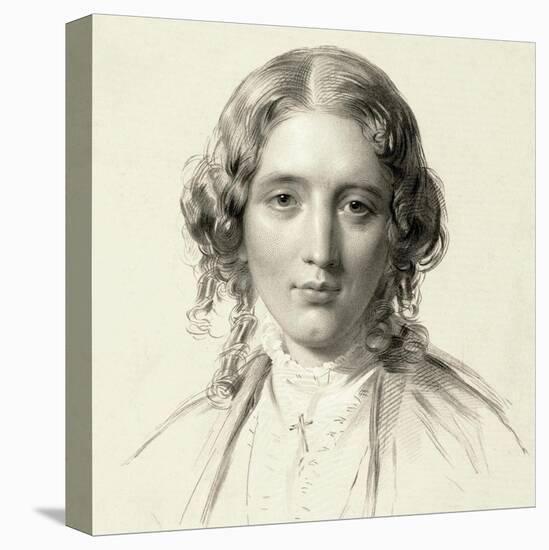 Portrait of Harriet Beecher Stowe, 1853-Francis Holl-Premier Image Canvas