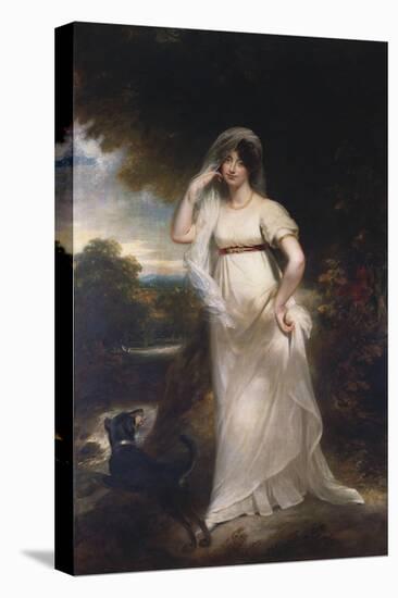 Portrait of Harriet Wells in a River Landscape-Sir William Beechey-Premier Image Canvas