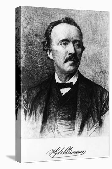 Portrait of Heinrich Schliemann-null-Premier Image Canvas