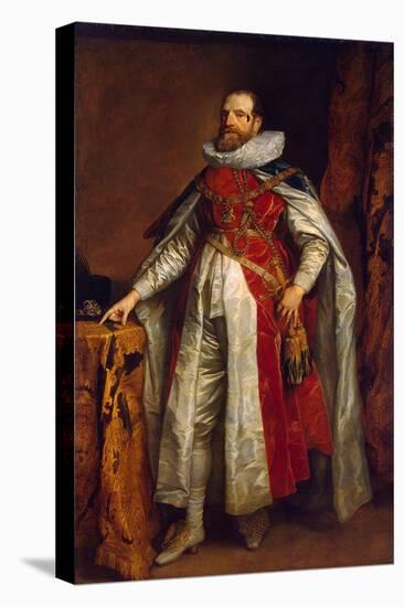 Portrait of Henry Danvers, 1st Earl of Danby, in Robes as Knight of the Garter, End 1630S-Sir Anthony Van Dyck-Premier Image Canvas
