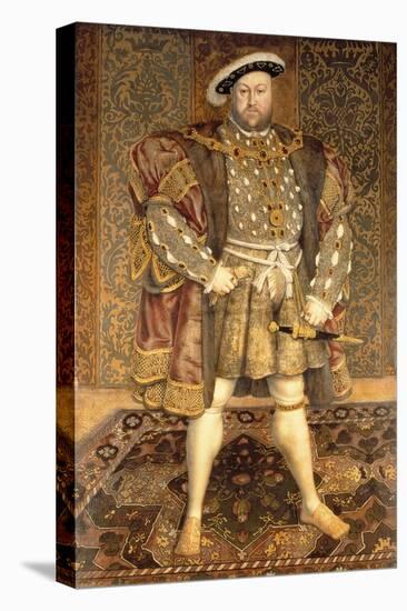 Portrait of Henry VIII (1491-1547)-Hans Holbein the Younger-Premier Image Canvas