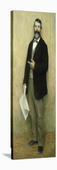 Portrait of His Father, 1889-90-Giuseppe Pellizza da Volpedo-Premier Image Canvas