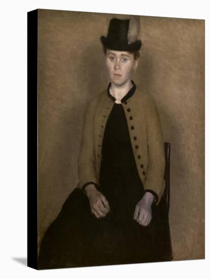 Portrait of Ida Ilsted, 1890-Vilhelm Hammershoi-Premier Image Canvas