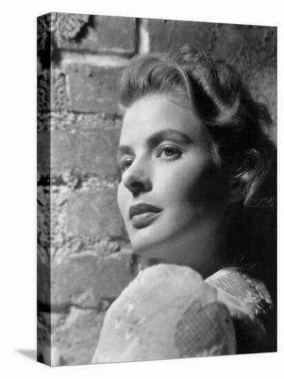 Portrait of Ingrid Bergman-null-Stretched Canvas