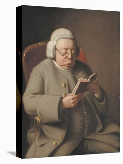 Portrait of Isaac Brodeau Reading a Book, 18th Century-George Roth-Premier Image Canvas