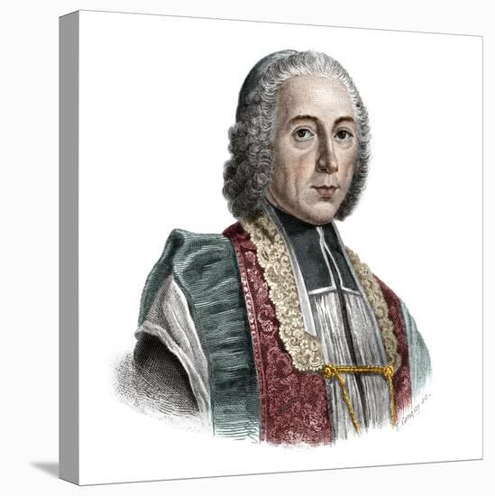 Portrait of Jacques Denis Cochin (1726-1783) founder of the Hopital Saint-Jacques-French School-Premier Image Canvas