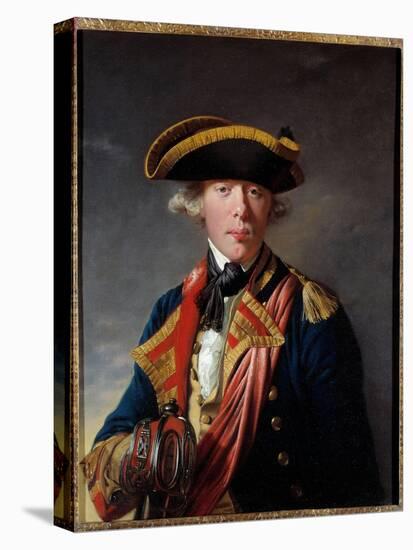 Portrait of James Cook (1728 - 1779), British Navigator around 1766 - 1768.Painting by Joseph Wrigh-Joseph Wright of Derby-Premier Image Canvas