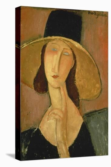 Portrait of Jeanne Hebuterne in a Large Hat-Amedeo Modigliani-Premier Image Canvas