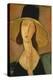 Portrait of Jeanne Hebuterne in a Large Hat-Amedeo Modigliani-Premier Image Canvas