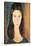 Portrait of Jeanne Hebuterne-Amedeo Modigliani-Stretched Canvas