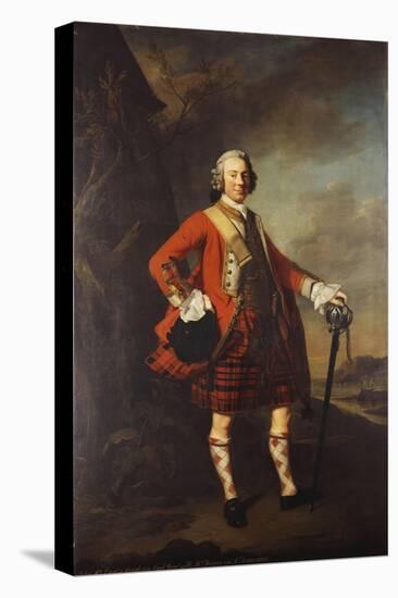 Portrait of John Campbell, 4th Earl of Loudon (1705-1782), Full-Length, in the Uniform of His…-Allan Ramsay-Premier Image Canvas