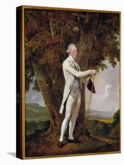 Portrait of John Milnes, 12Th Duke of Saint Albans. the Elegant British Gentleman Holding a Cane An-Joseph Wright of Derby-Premier Image Canvas