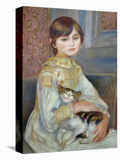 Portrait of Julie Manet or Little Girl with Cat-Pierre-Auguste Renoir-Premier Image Canvas