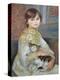 Portrait of Julie Manet or Little Girl with Cat-Pierre-Auguste Renoir-Premier Image Canvas