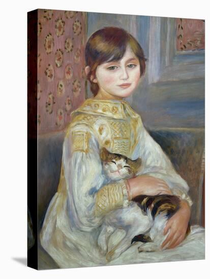 Portrait of Julie Manet or Little Girl with Cat-Pierre-Auguste Renoir-Premier Image Canvas