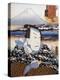 Portrait of Kabuki Theatre Actor in Front of Mount Fuji-null-Premier Image Canvas