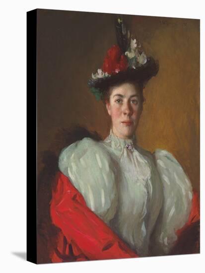 Portrait of Katherine Cavenaugh, 1897 (Oil on Canvas)-Frank Weston Benson-Premier Image Canvas