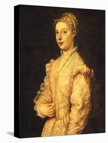 Portrait of Lavinia Vecellio or Young Woman-Titian (Tiziano Vecelli)-Premier Image Canvas