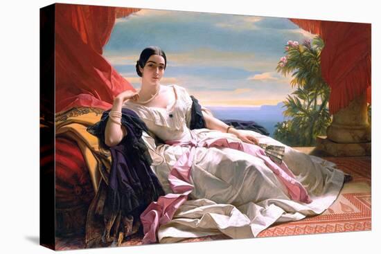 Portrait of Leonilla, Princess of Sayn-Wittgenstein-Sayn-Franz Xaver Winterhalter-Premier Image Canvas