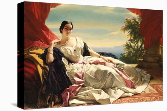 Portrait of Leonilla, Princess of Sayn-Wittgentein-Sayn, 1843-Franz Xaver Winterhalter-Premier Image Canvas