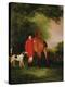Portrait of Lord Lismore in a Hunting Coat with His Bay Hunter and a Hound, in a Landscape, a…-John E. Ferneley-Premier Image Canvas