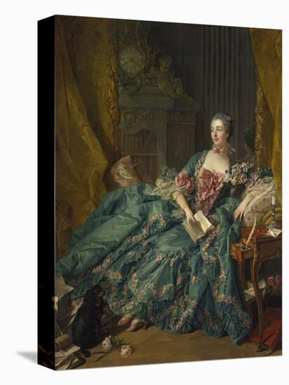 Portrait of Madame De Pompadour, 1756-Francois Boucher-Premier Image Canvas