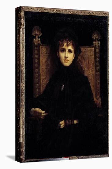 Portrait of Madame Georges Bizet (1849-1926). Painting by Jules Elie Delaunay (1828 - 1891), 1878.-Jules Elie Delaunay-Premier Image Canvas