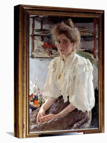 Portrait of Madame Lwoff (1864-1955), Nee Maria Yakovlena Simonovich, Cousin of the Artist, 1895 (O-Valentin Aleksandrovich Serov-Premier Image Canvas