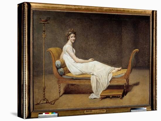 Portrait of Madame Recamier (1777 - 1849), Jeanne Francoise Dite Juliette - Painting by Jacques Lou-Jacques Louis David-Premier Image Canvas