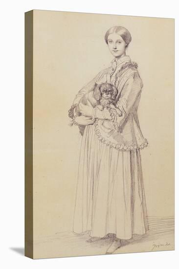 Portrait of Mademoiselle Marie Reiset-Jean-Auguste-Dominique Ingres-Premier Image Canvas