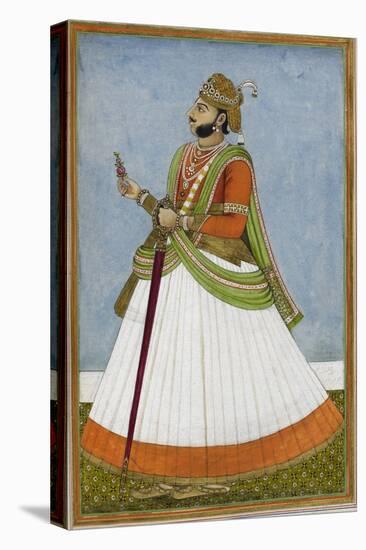 Portrait Of Maharaja Jagat Singh Of Jaipur (R.1803-1818)-null-Premier Image Canvas