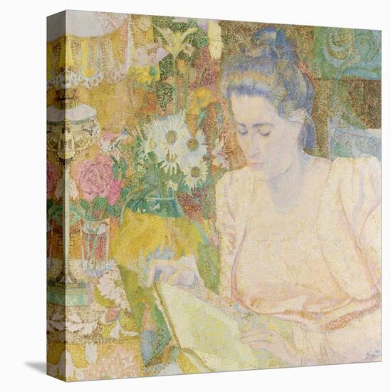 Portrait of Marie Jeanette De Lange, 1900-Jan Toorop-Stretched Canvas