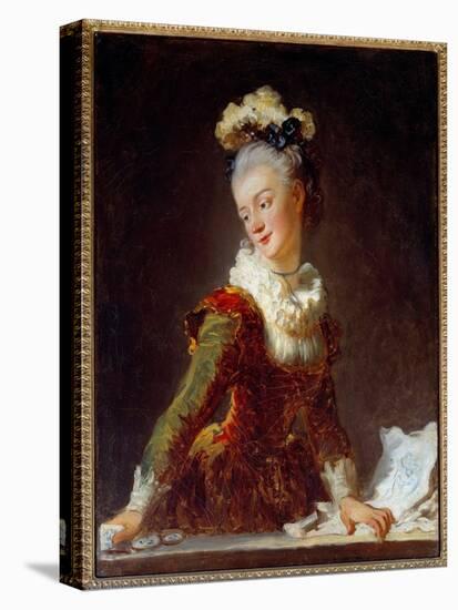 Portrait of Marie Madeleine Guimard (1743-1816) First Dancer at the Opera Painting by Jean Honore F-Jean-Honore Fragonard-Premier Image Canvas