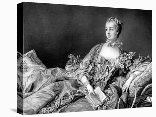 Portrait of Marquise de Pompadour, Mistress to King Louis XV-Francois Boucher-Premier Image Canvas