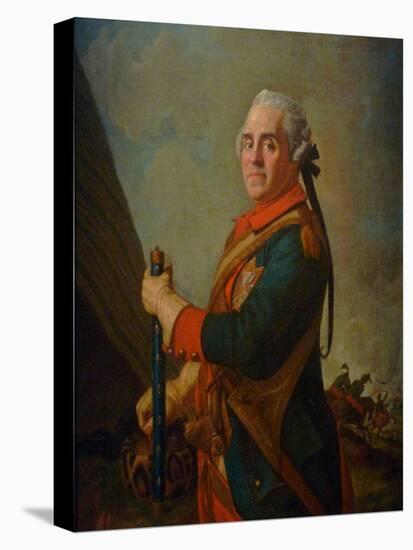 Portrait of Maurice De Saxe, Marshal of France, 18th Century-Jean-Étienne Liotard-Premier Image Canvas