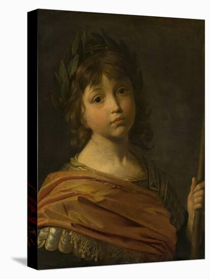 Portrait of Maurice or Moritz, Prince Palatine depicted as Mars, when a boy-Gerrit van Honthorst-Premier Image Canvas