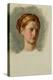 Portrait of Miss Isabella Waugh, study-William Holman Hunt-Premier Image Canvas