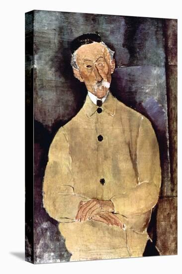 Portrait of Monsieur Lepoutre-Amedeo Modigliani-Stretched Canvas