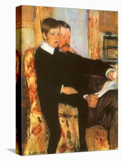 Portrait of Mr. Alexander J. Cassatt and His Son, Robert Kel, 1884-Mary Cassatt-Premier Image Canvas