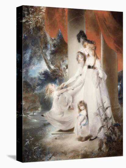 Portrait of Mrs Ayscoghe Boucherett with Her Two Eldest Children, 1794-Thomas Lawrence-Premier Image Canvas