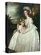 Portrait of Mrs Richard Pryce Corbet and Her Daughter, 1780-George Romney-Premier Image Canvas