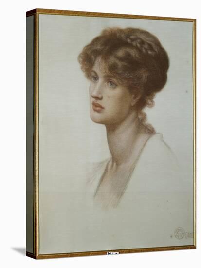 Portrait of Mrs. William J. Stillman, Bust Length, 1869-Dante Gabriel Rossetti-Premier Image Canvas