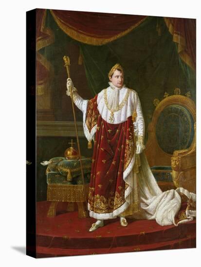 Portrait of Napoleon (1769-1821) in His Coronation Robes, 1811-Robert Lefevre-Premier Image Canvas